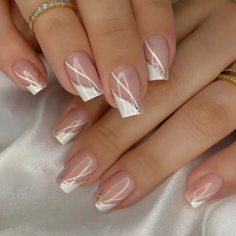 Premium French Tip Nagelverstärkungen Brehn