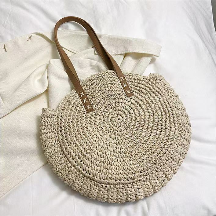 Geflochtene Rundtasche Brehn