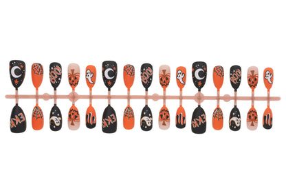 Halloween Kunstnagelset mit Halloween-Motiven und kreativen Designs Brehn