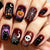 Halloween-Themen Press-On Nagelkunst Brehn