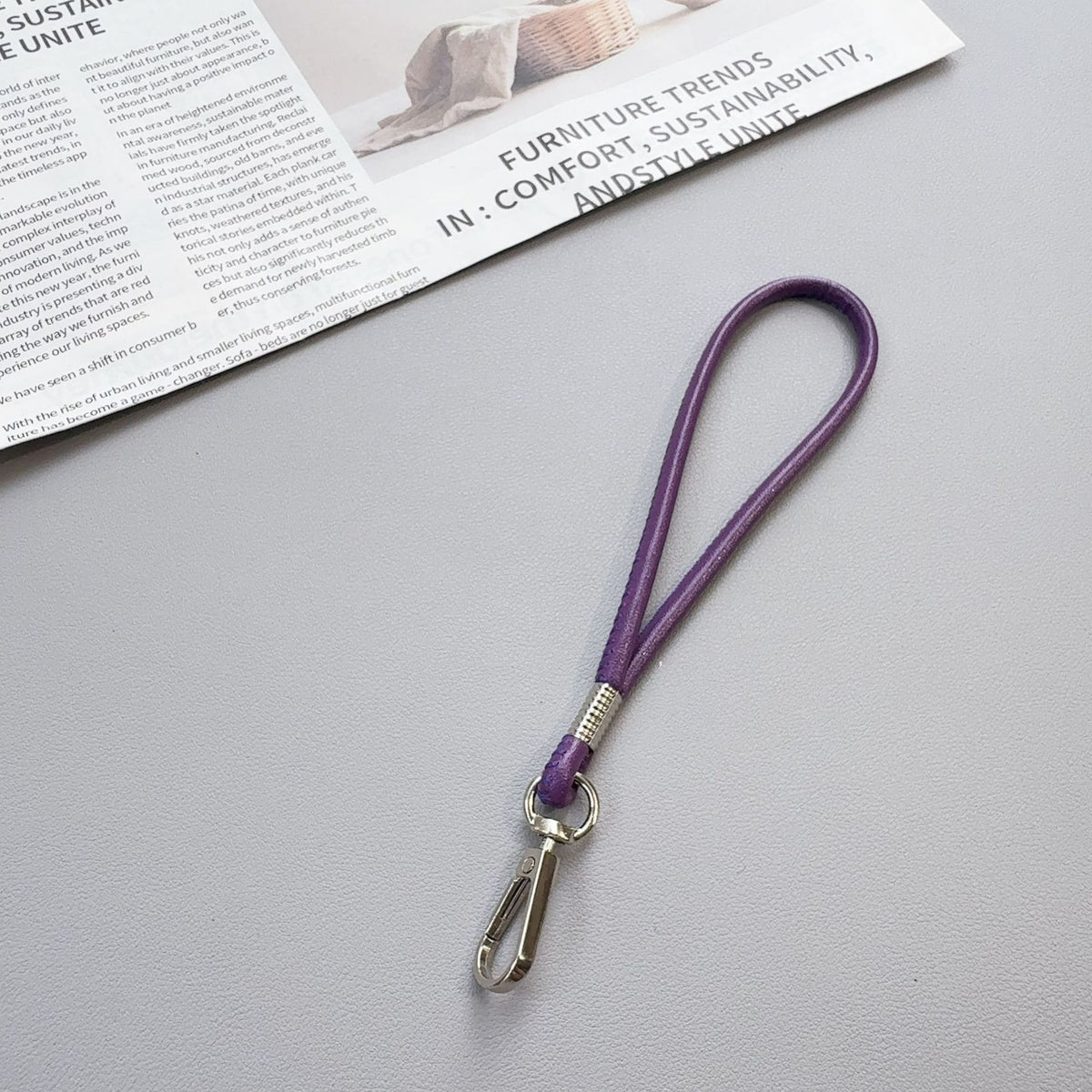 Premium Silikon Loop Schlüsselanhänger Halter Brehn