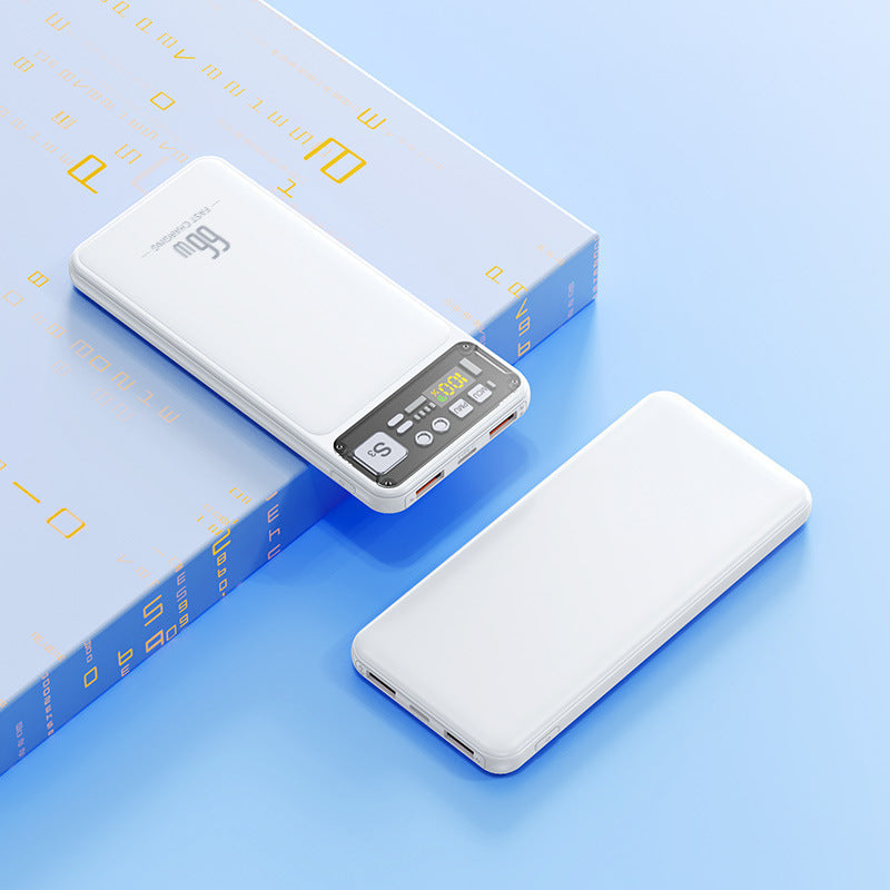 Powerbank mit Integriertem Kabelsystem und Digitaler Ladeanzeige Brehn
