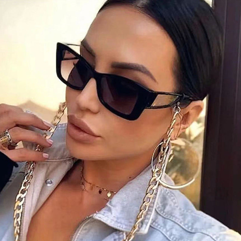 Damen modische Katzenaugen-Sonnenbrille mit stilvollem Rahmen und UV-Schutz Brehn