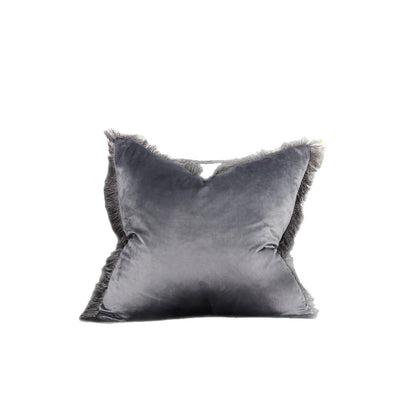 Fringed-Kante Quadrat und Lendenkissen Set