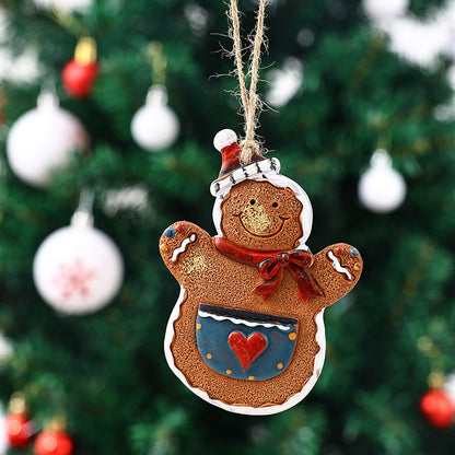 Dekorative Weihnachtsfigur im Lebkuchenmann-Design Brehn