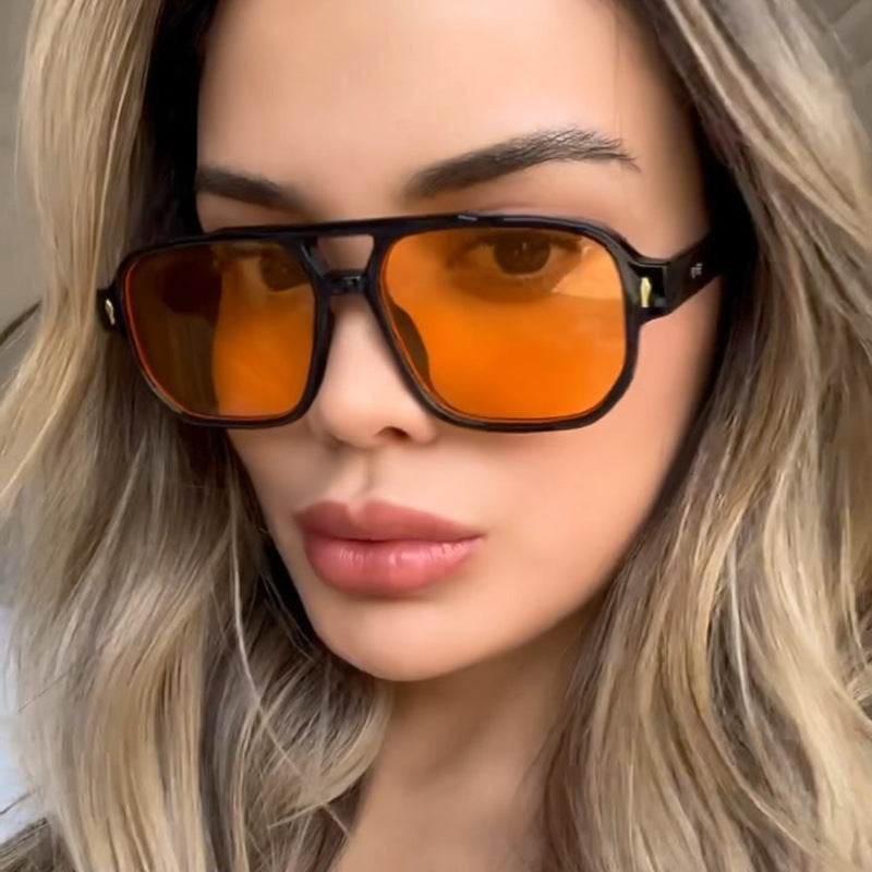 Damen modische quadratische Sonnenbrille mit luxuriösen Details Brehn
