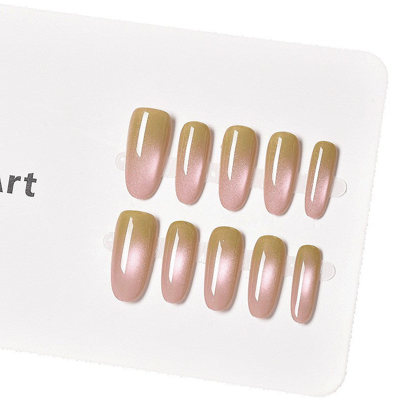 Glamouröse Ombre Press-On Nagelverlängerungen Brehn