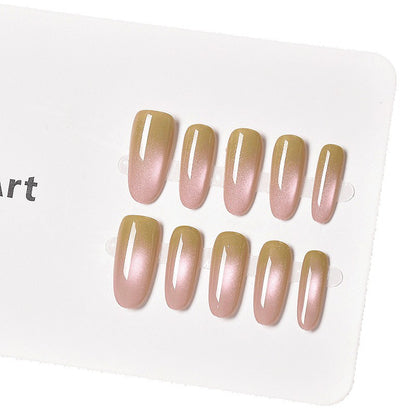 Glamouröse Ombre Press-On Nagelverlängerungen Brehn