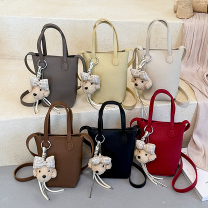 Kompakte Leder Mini Tote Tasche