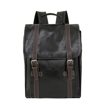 Stylischer Leder Laptop Rucksack