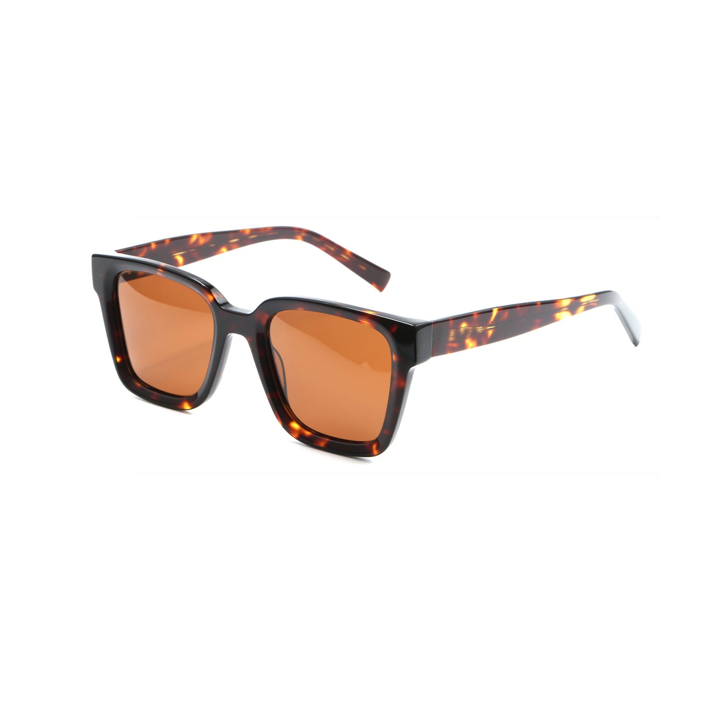 Damen zeitgenössische Sonnenbrille mit abgerundeten Ecken und UV-Schutz Brehn