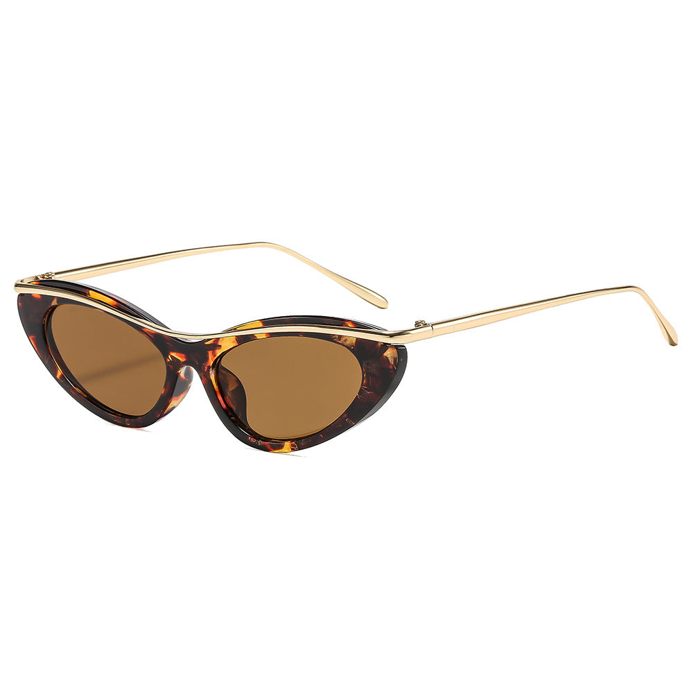 Damen Cat-Eye Sonnenbrille mit elegantem Metallrahmen Brehn