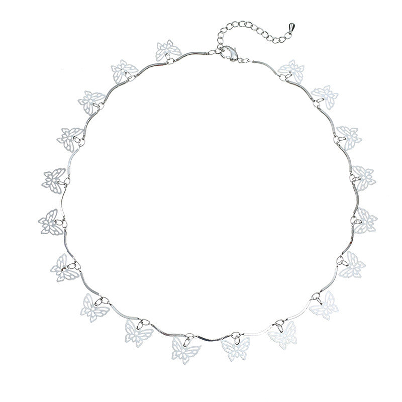 Schmetterlingsdesign Choker-Halskette Brehn