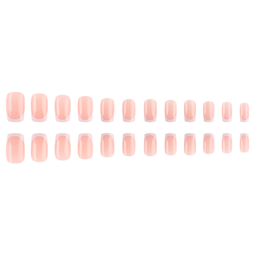 Elegante French Tip Druck-Nägel Brehn