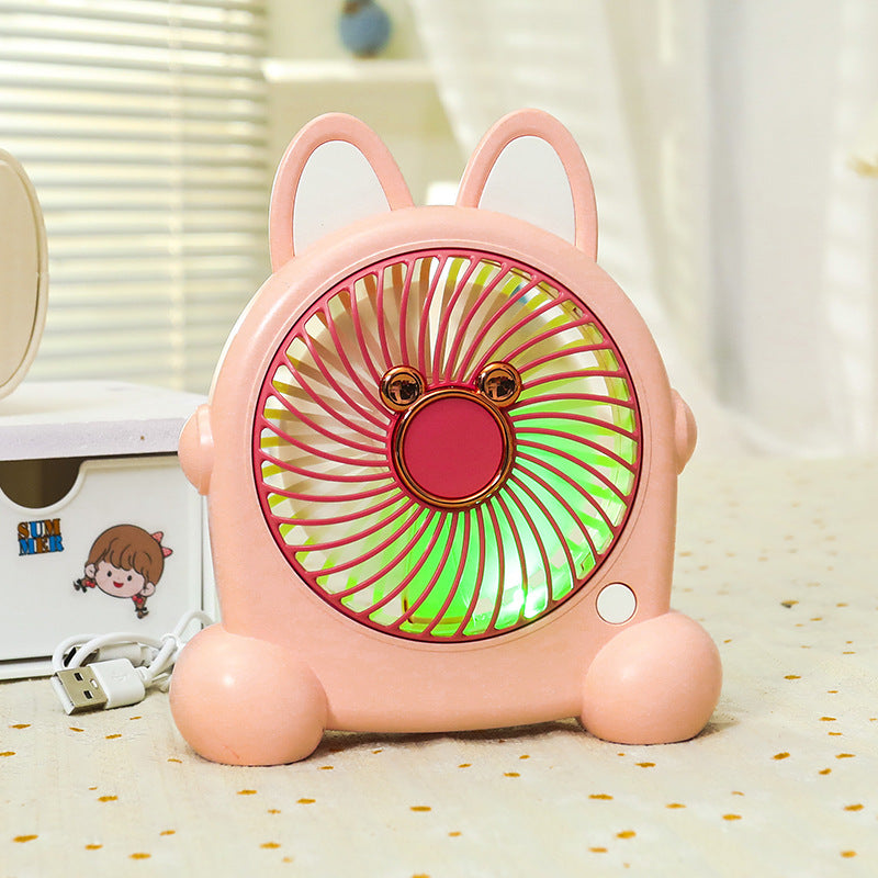 Damen Tragbarer USB Handventilator im kreativen Hasendesign Brehn