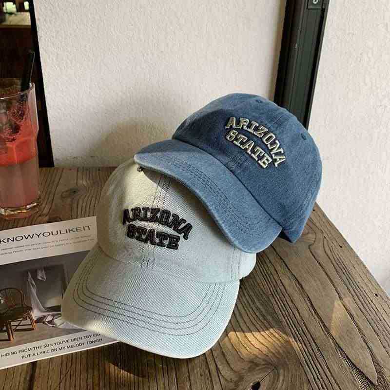 Unisex Vintage-inspiriertes besticktes Denim-Cap Brehn