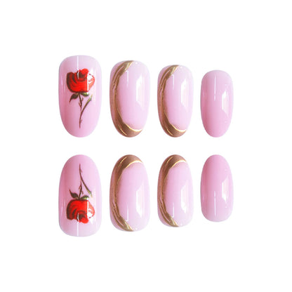 Florale Rosen Nagelkunst Brehn