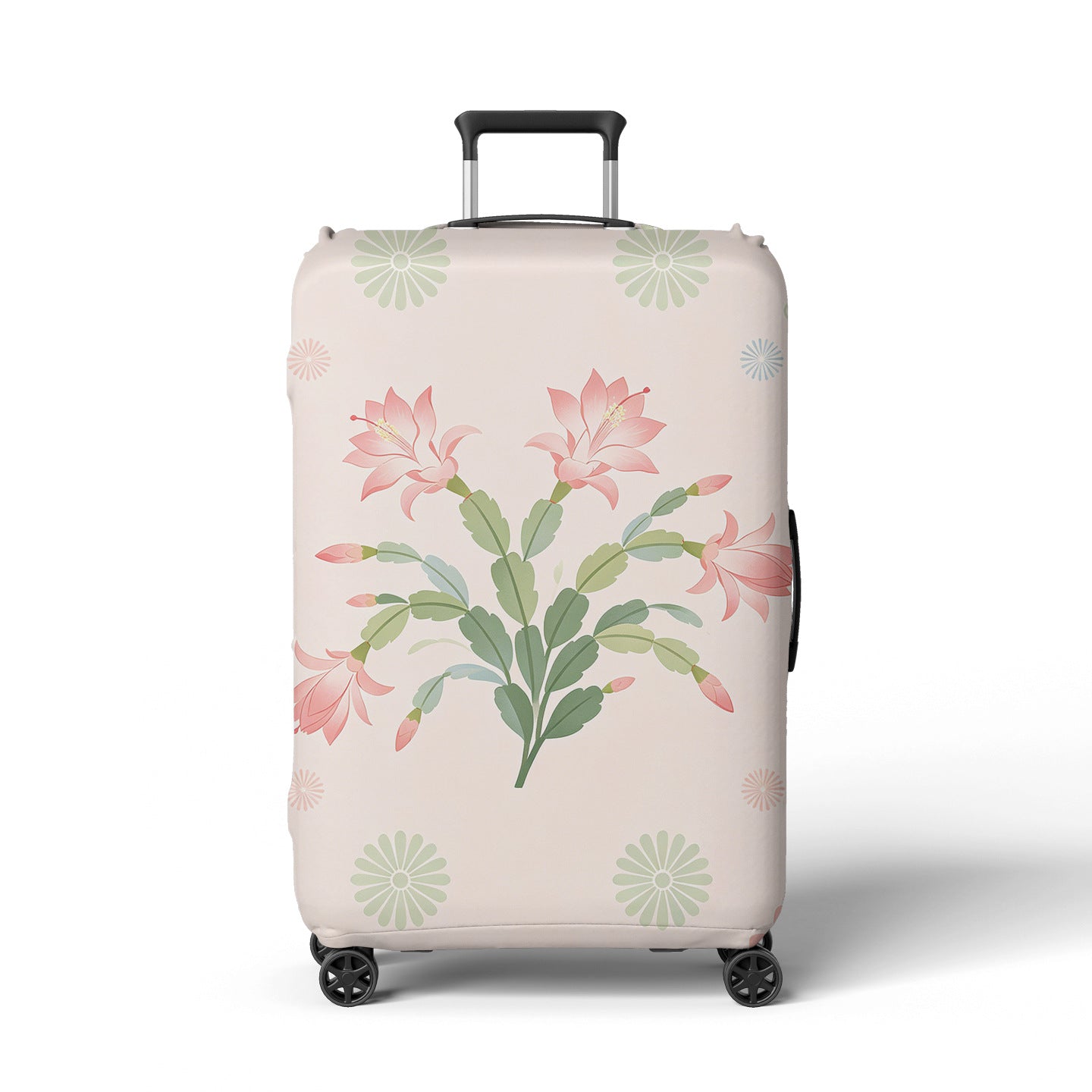 Damen Reisekoffer Brehn Blumendesign mit verstellbarem Griff