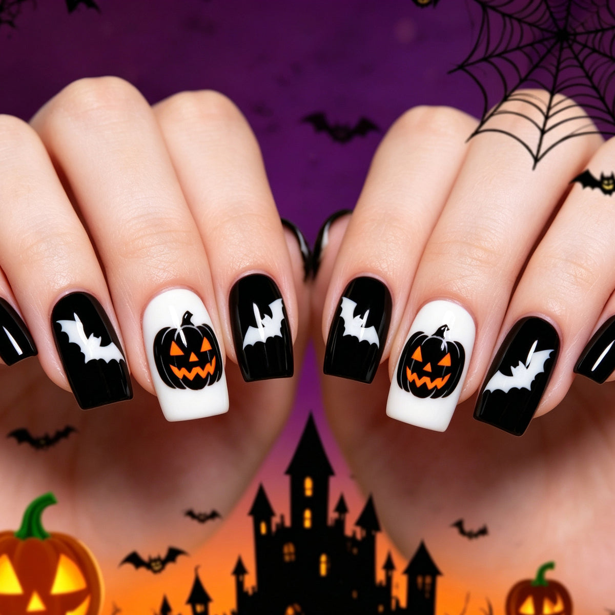 Halloween-Themen-Nagelkunst-Set Brehn