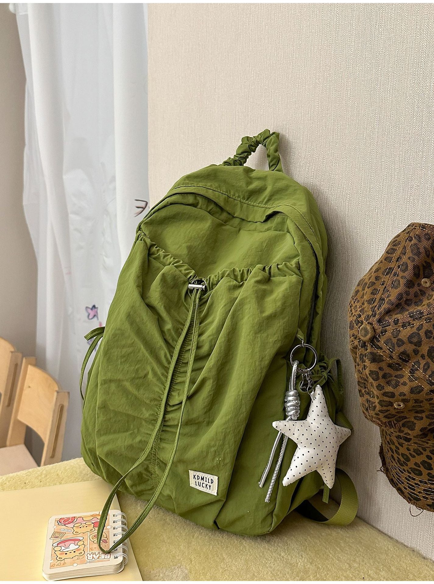 Lässiger Kordelzug-Rucksack