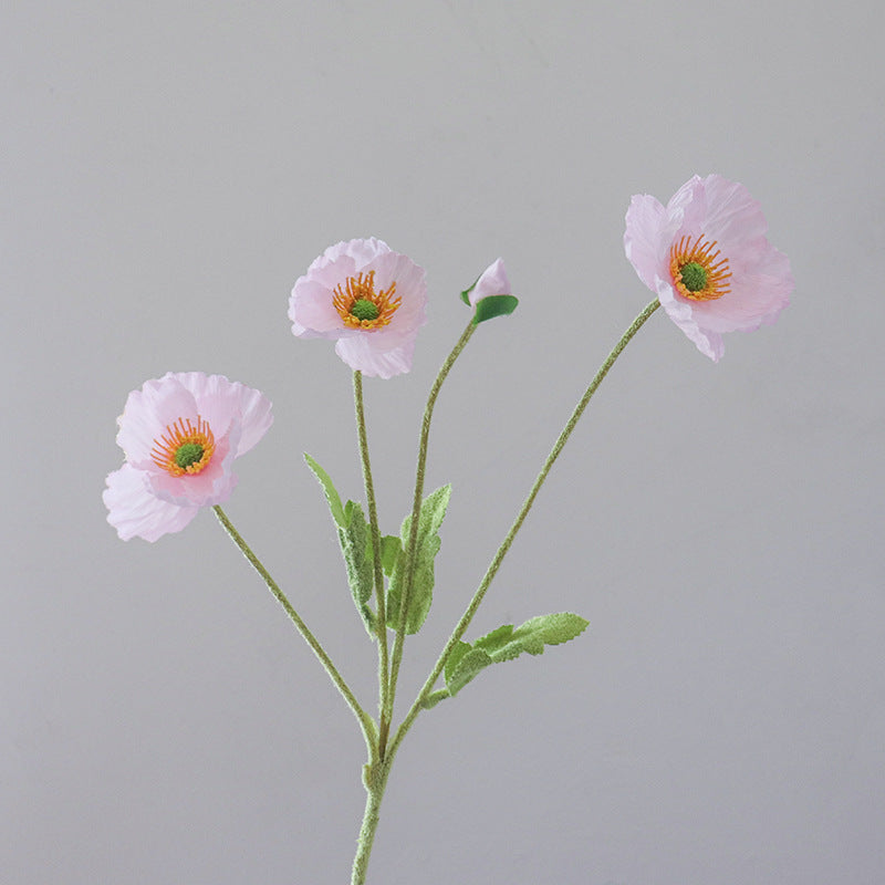 Lebensechte Mohnblumenstängel