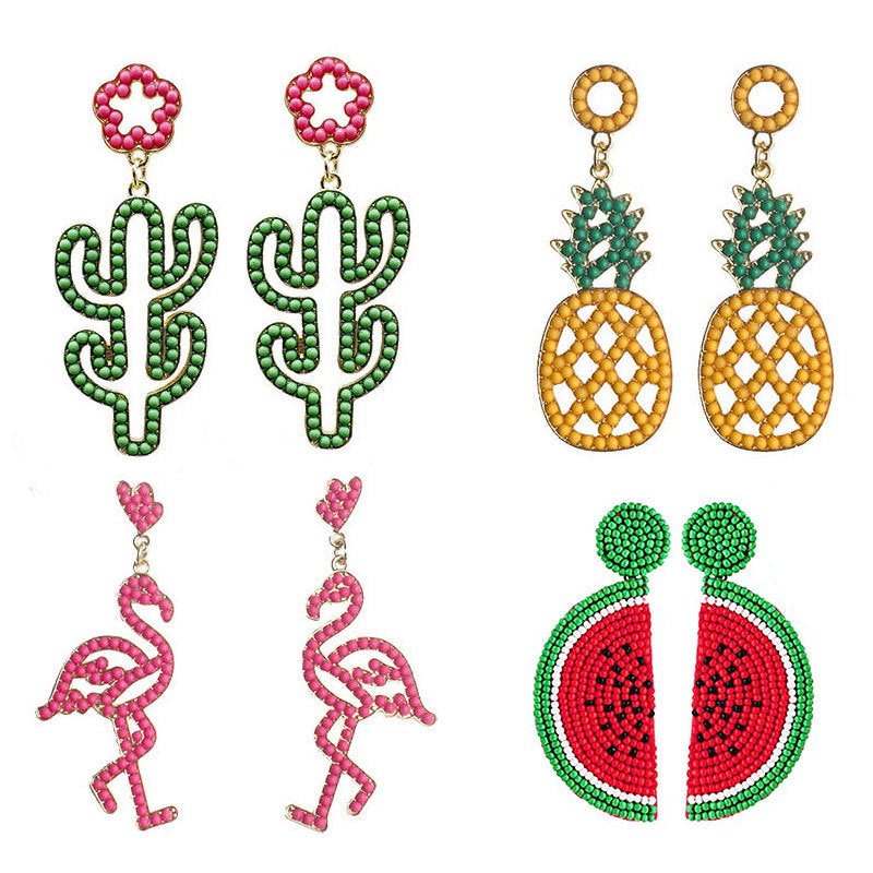 Ananas-Themen Ohrringe Brehn