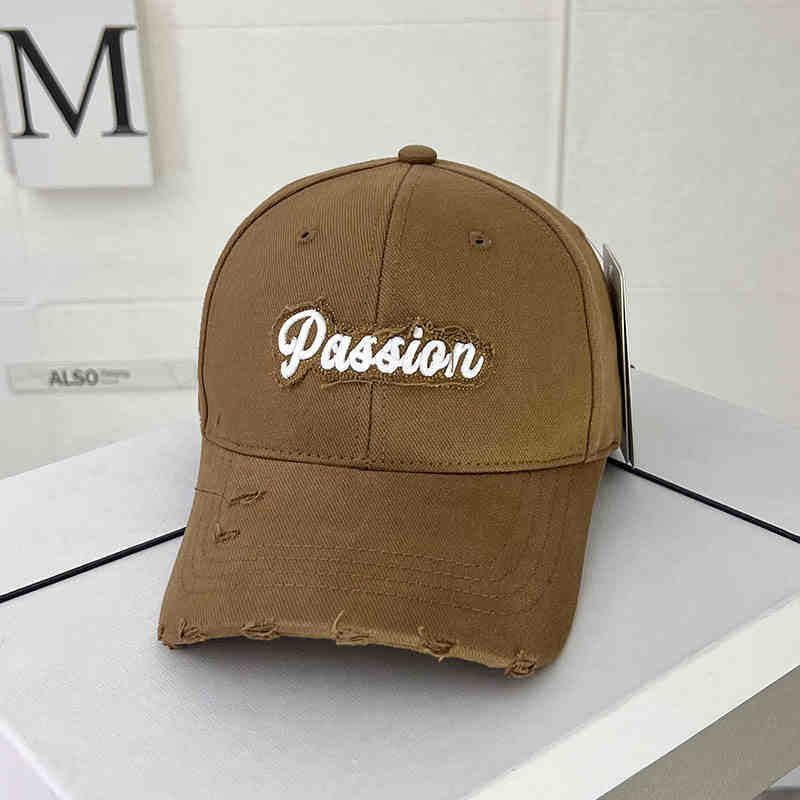 Damen Distressed Casual Cap Brehn