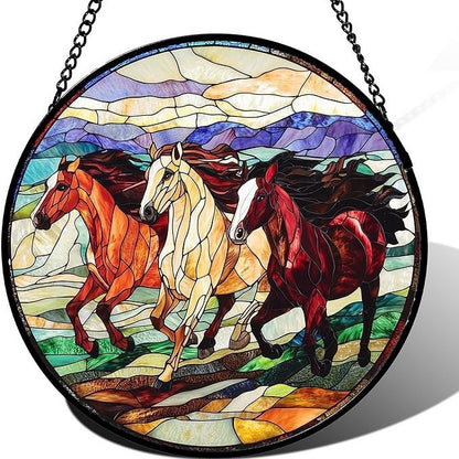 Buntglas Phönix Wandkunst Brehn