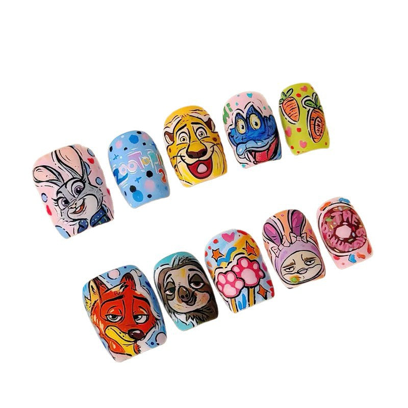 Verspieltes Charakter-Nail Art Set Brehn