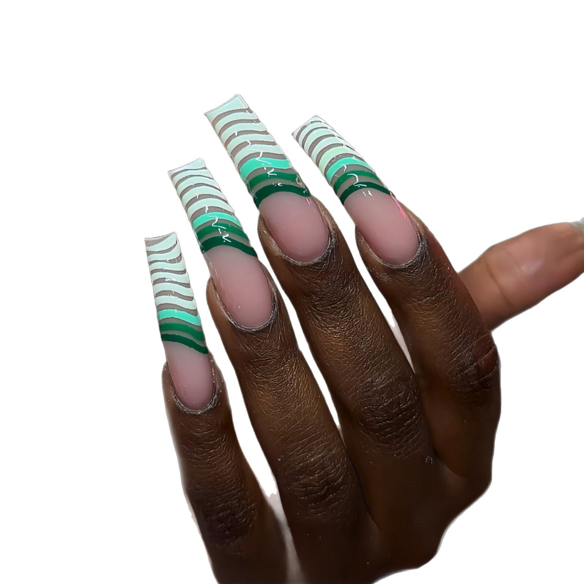 Künstlerisches Langes Acryl-Nagel-Set Brehn