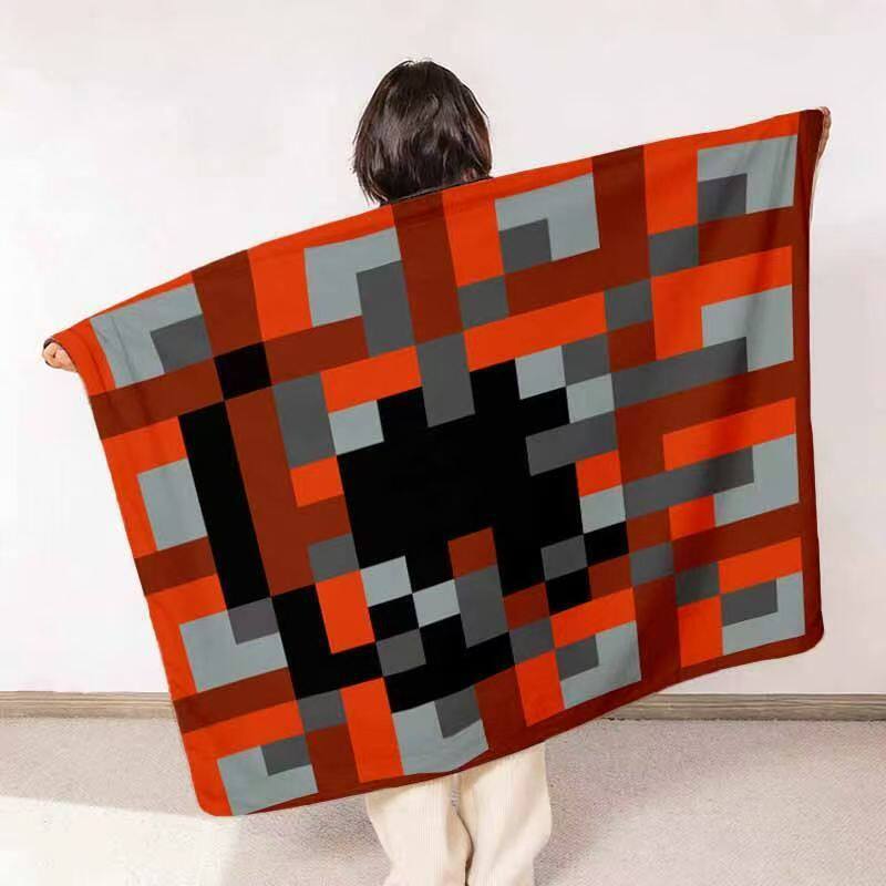 Gemütliche Karomuster-Fleece-Decke