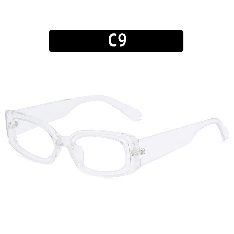 Stylische rechteckige Rahmenbrille