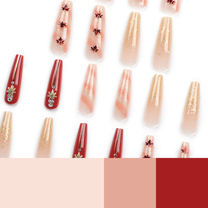 Kunstvolle Nagelverlängerungen mit Herbstmotiven Brehn