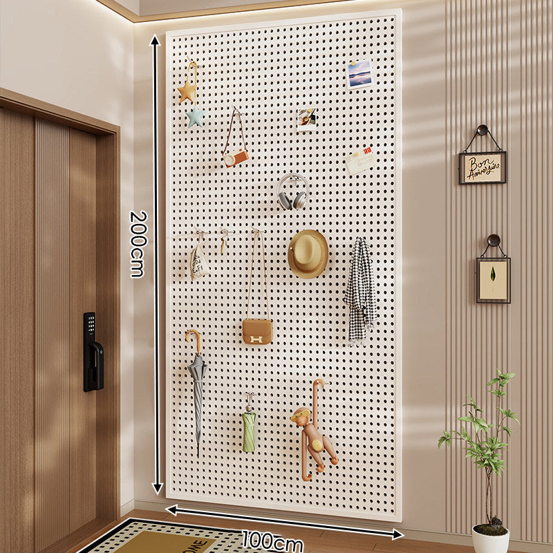 Wandanag perforiertes Lochboard-Organizer-Panel Großes Quadrat mit modularen Haken und Zubehör