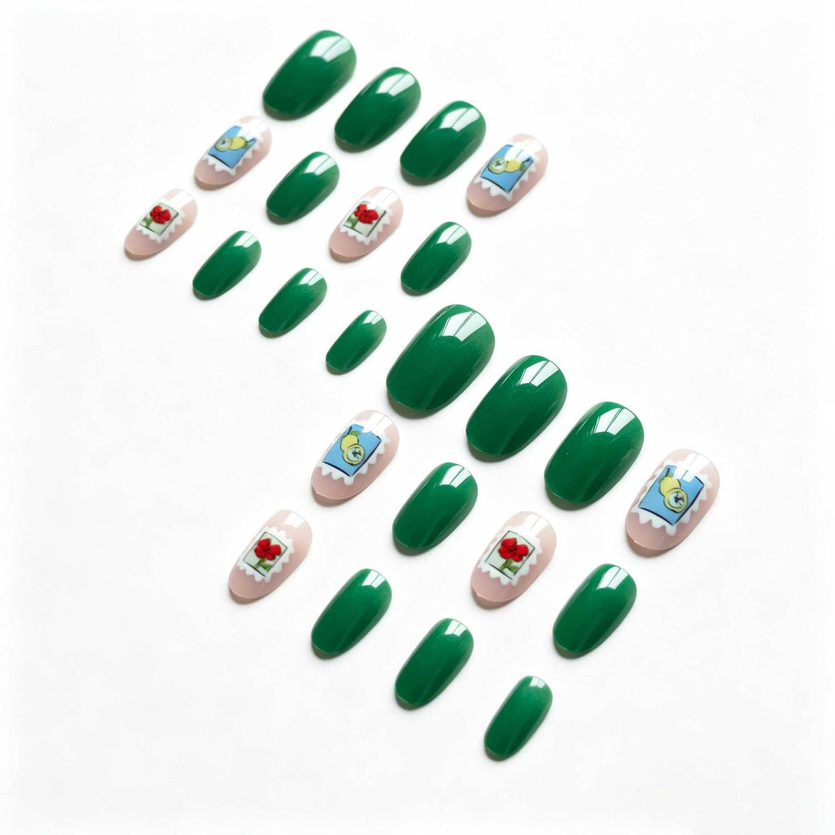 Verspielt Stamp-Inspirierte Nagelkunst Set