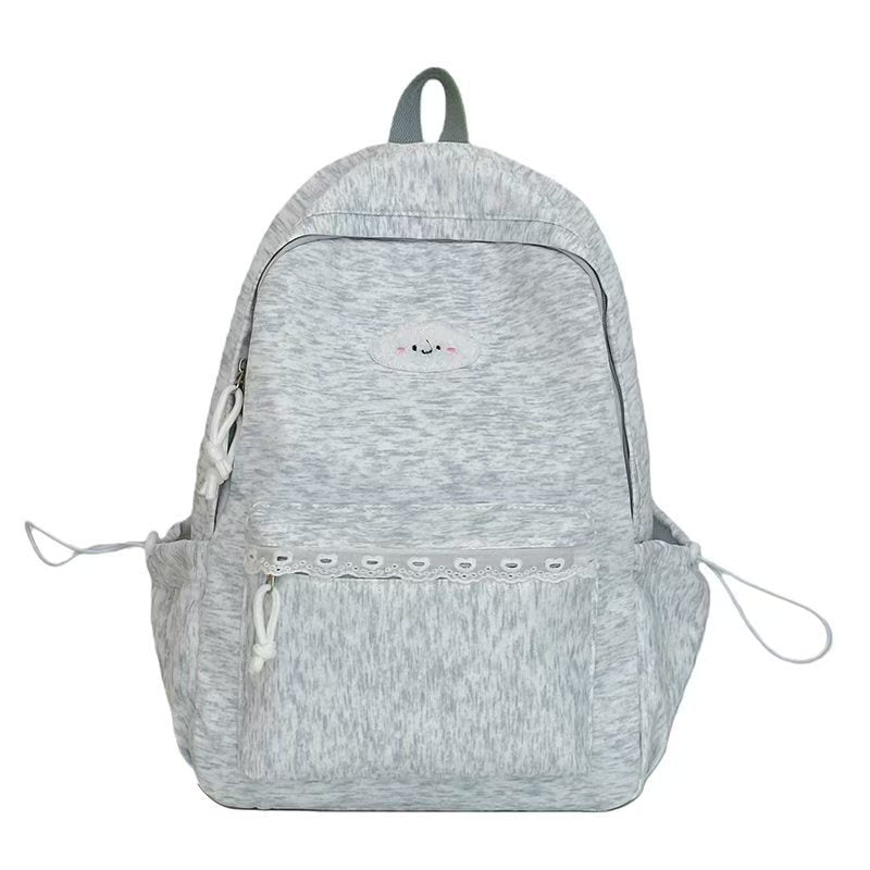 Rucksack mit Verspieltem Wolkenmotiv und Praktischen Fächern Brehn