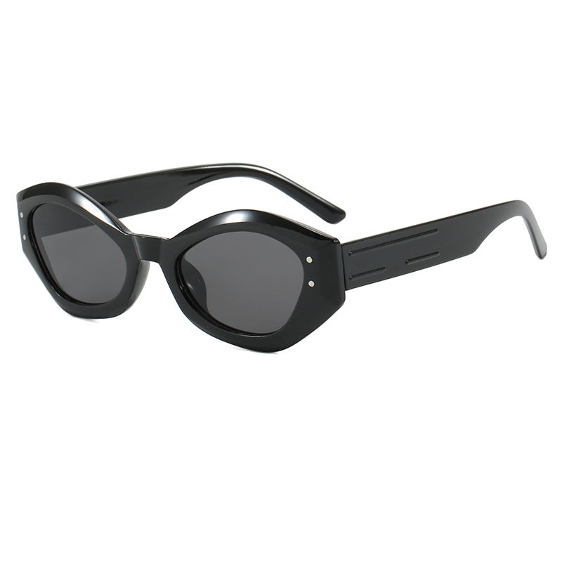 Damen Cat-Eye Sonnenbrille mit modernem Design und breitem Rahmen Brehn