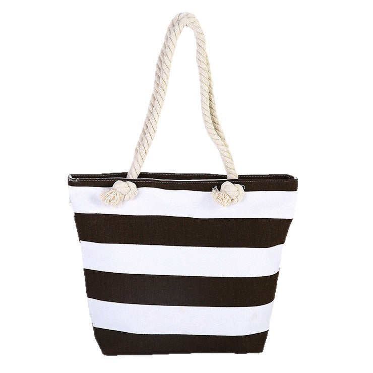 Strandtasche Aus Hochwertigem Canvas mit Robusten Seilgriffen Brehn