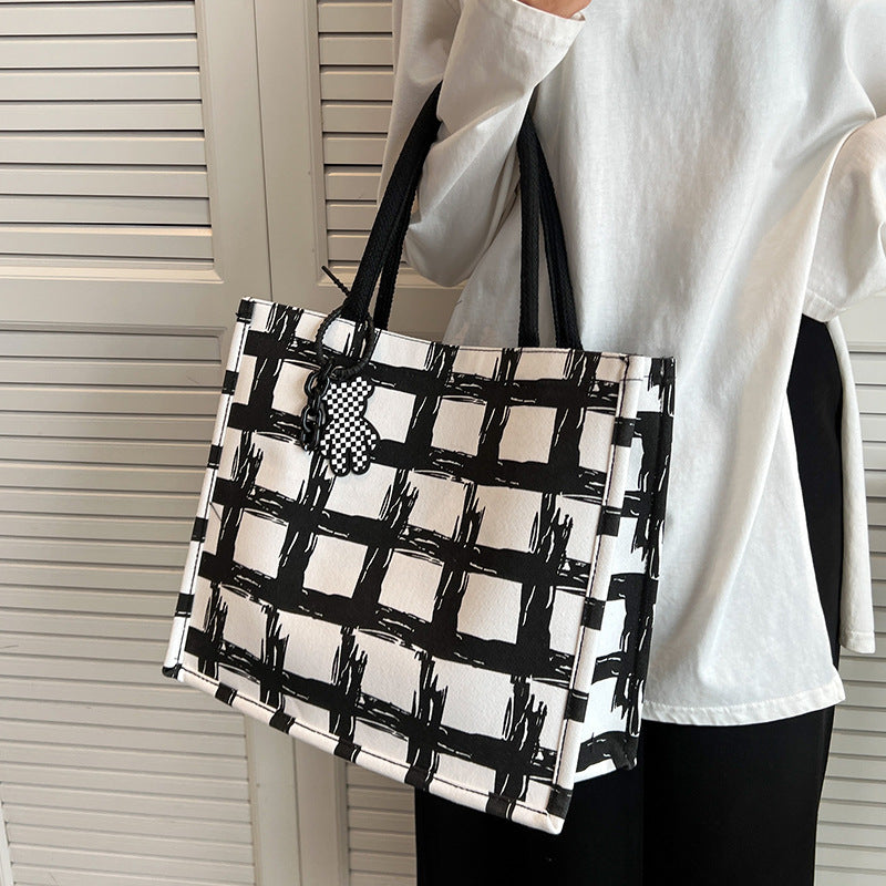 Stylische Canvas-Shopper Tasche