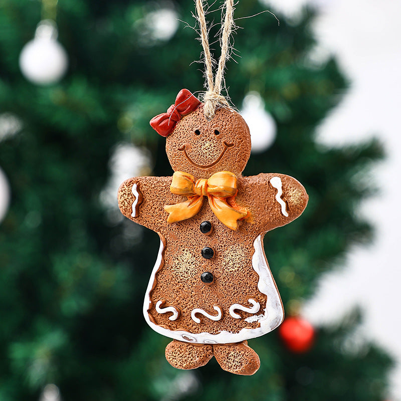 Dekorative Weihnachtsfigur im Lebkuchenmann-Design Brehn
