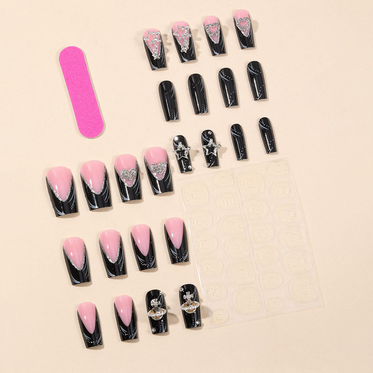 Elegante 3D Nagelkunst Verlängerungen Brehn