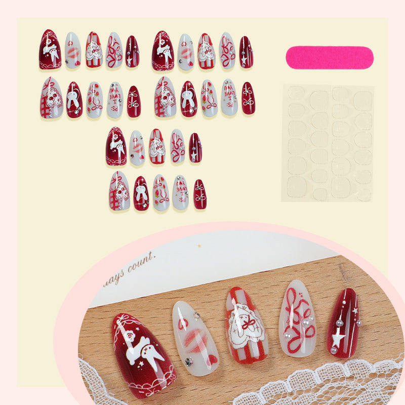 Künstlerisches Liebesthema Druck-Nagelkunst-Set Brehn