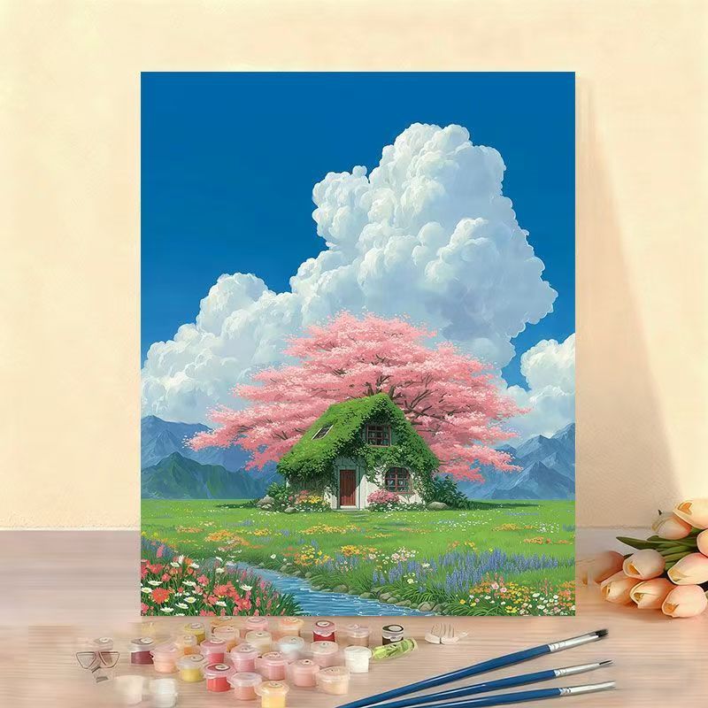 DIY Landschaft Painting nach Zahlen Kunstkit Brehn