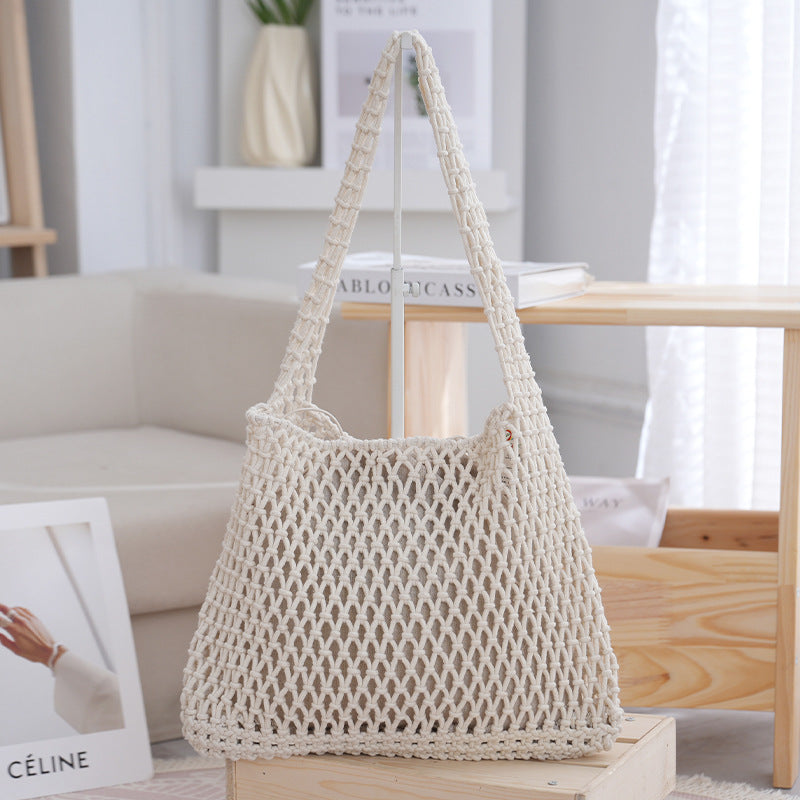 Handgefertigte Netztasche Aus Natürlichem Material Brehn