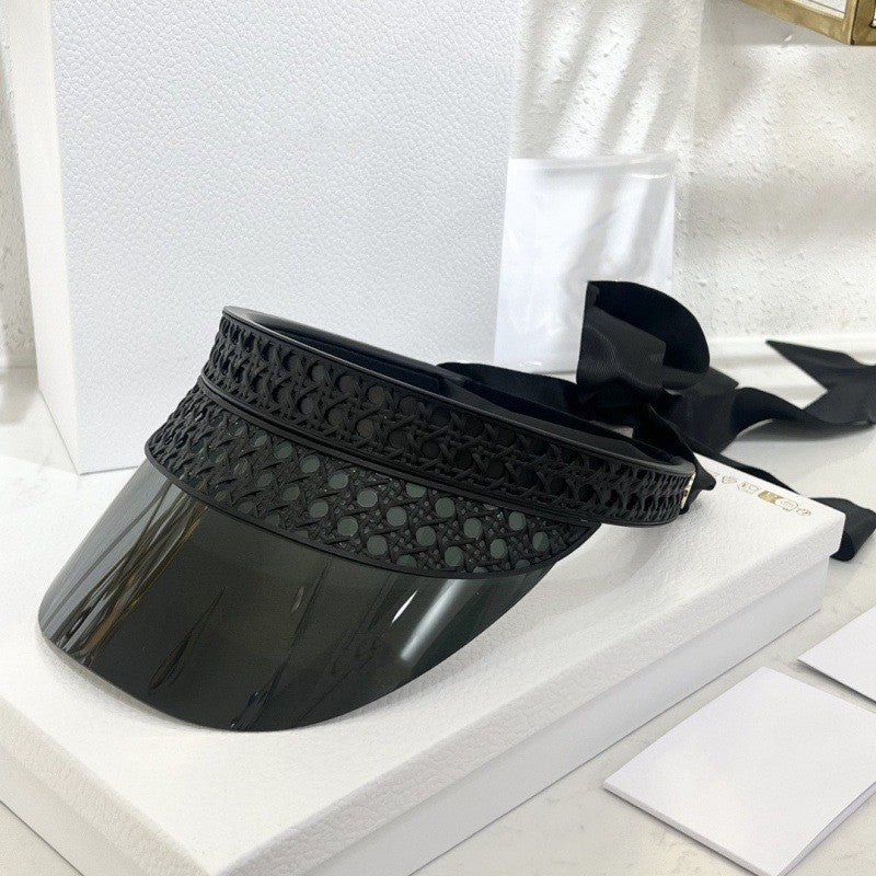 Damen modische Sonnenblende mit dekorativem Band Brehn