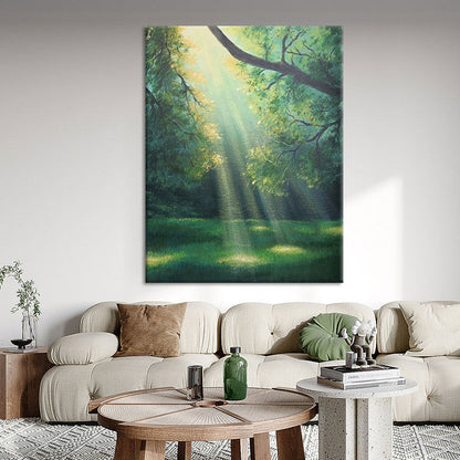 Natur-inspirierte Leinwand Wandkunst