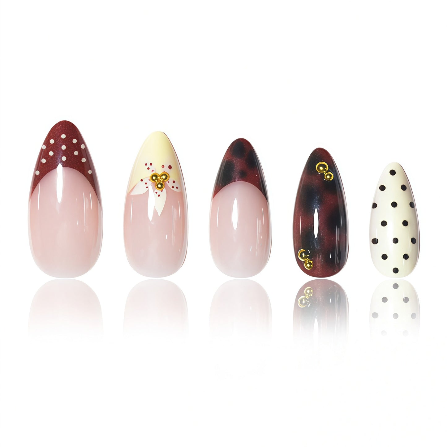 Künstlerische Blumengel-Nagelverlängerungen Brehn