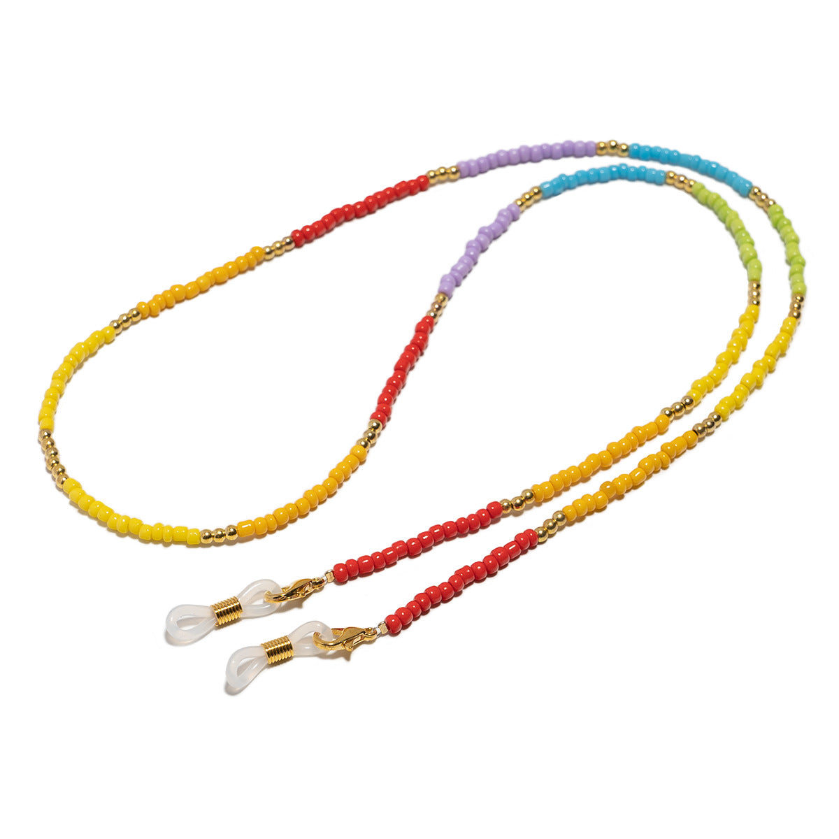 Farbenfrohe Perlenbrillenhalterkette Brehn