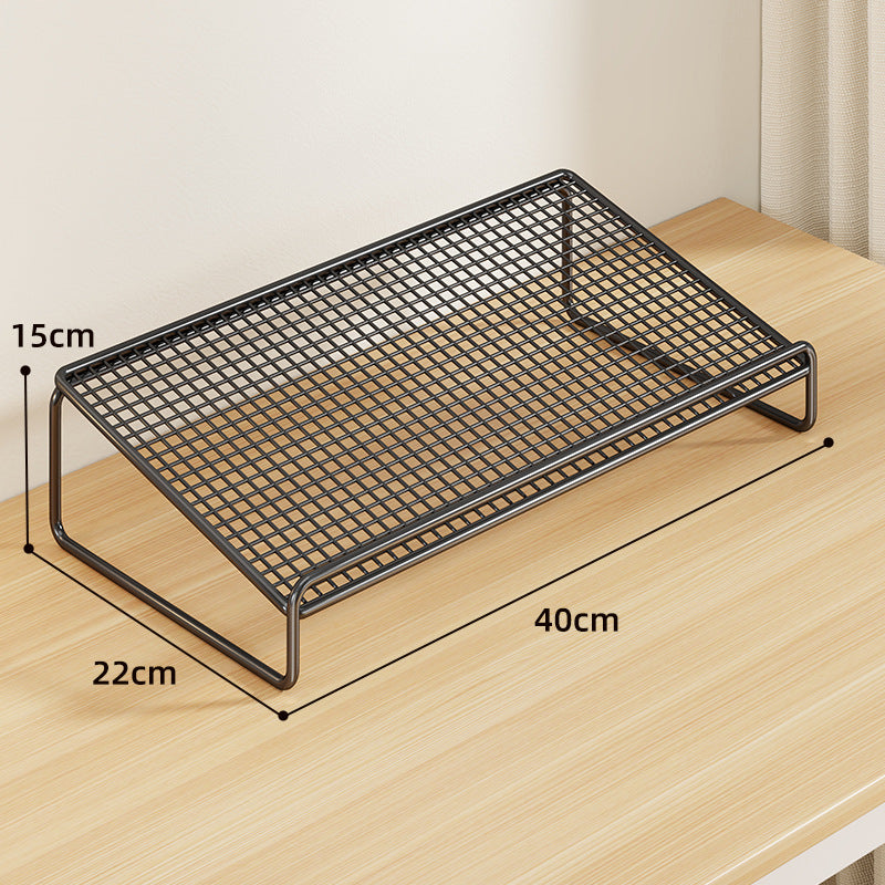 Erhöhter Mesh-Metall-Desktop-Aufbewahrungsregal