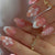 Dekorative florale Acryl-Nagelspitzen Brehn